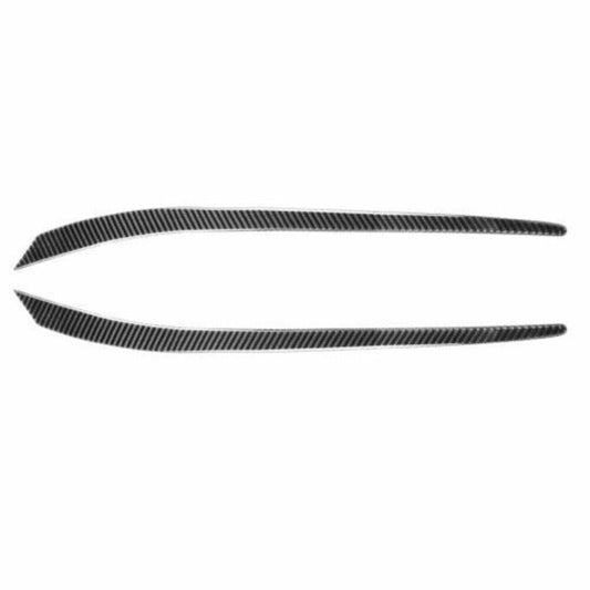2pcs Carbon Fiber Headlight Eyebrow Decor Cover Trim For Lancer 08-15 n