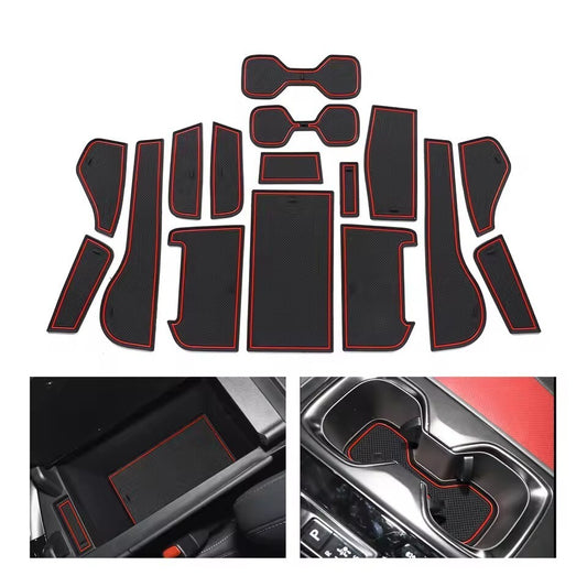 Anti-Slip Rubber Gate Slot Mat for Lexus NX 300 350h 450h 2021-2022 Cup Holders