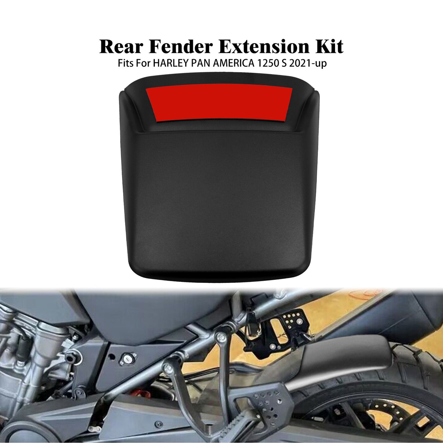 Rear Fender Extension Mudguard Fit for Harley Pan America 1250 RA1250S 2021-2023 Q