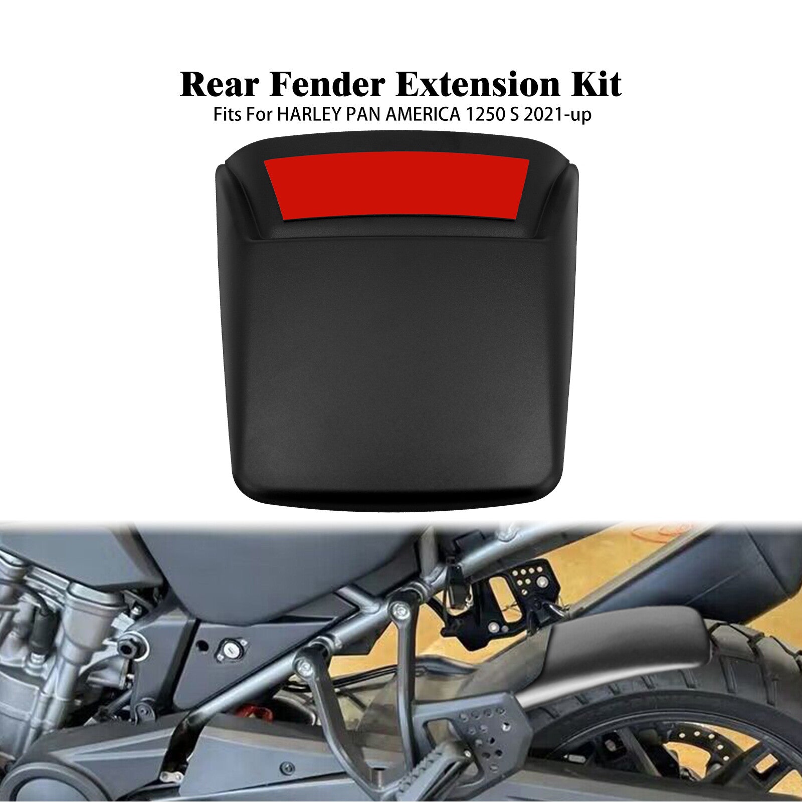 Rear Fender Extension Mudguard Fit for Harley Pan America 1250 RA1250S 2021-2023 Q