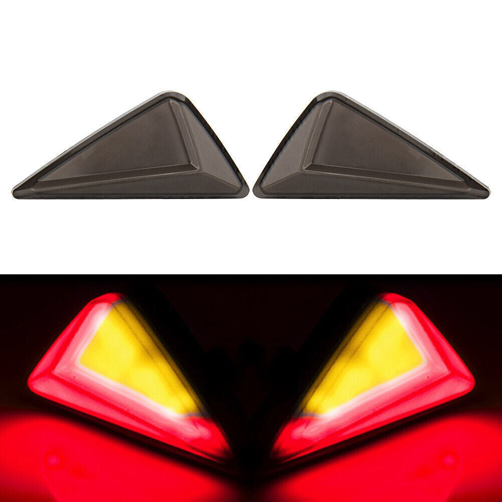 Amber Red Flush Mount LED Turn Signal DRL Blinker Light Indicator Q