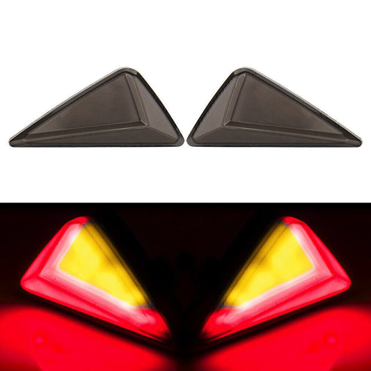 Amber Red Flush Mount LED Turn Signal DRL Blinker Light Indicator Q