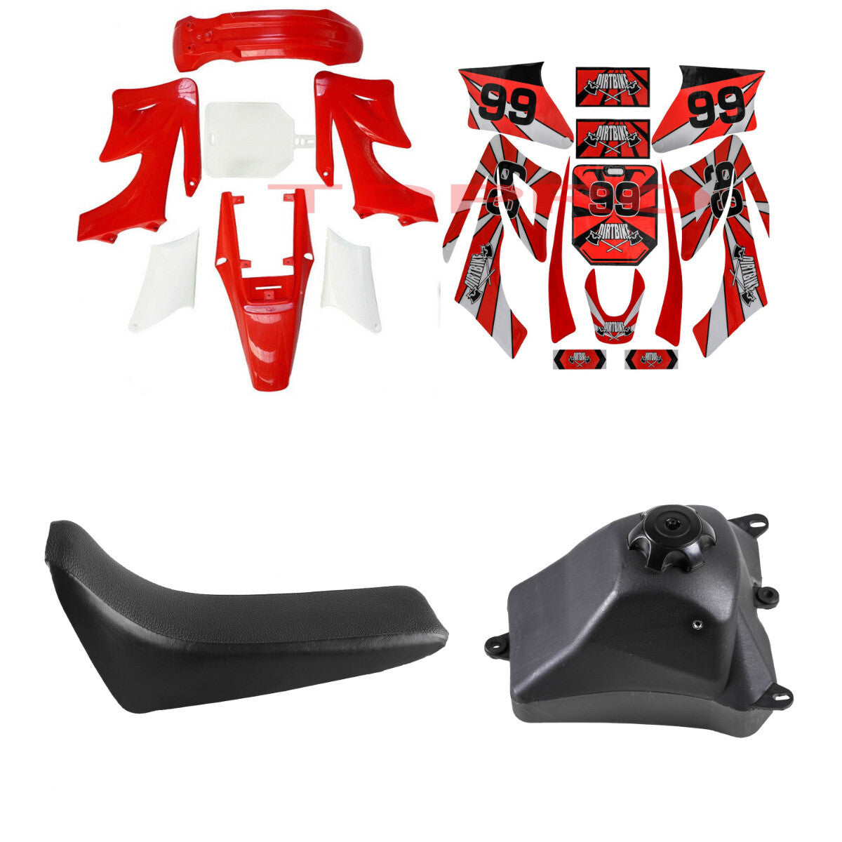 Fuel tank plastic fender body kit stickers for Apollo 125CC motorcycle/bike