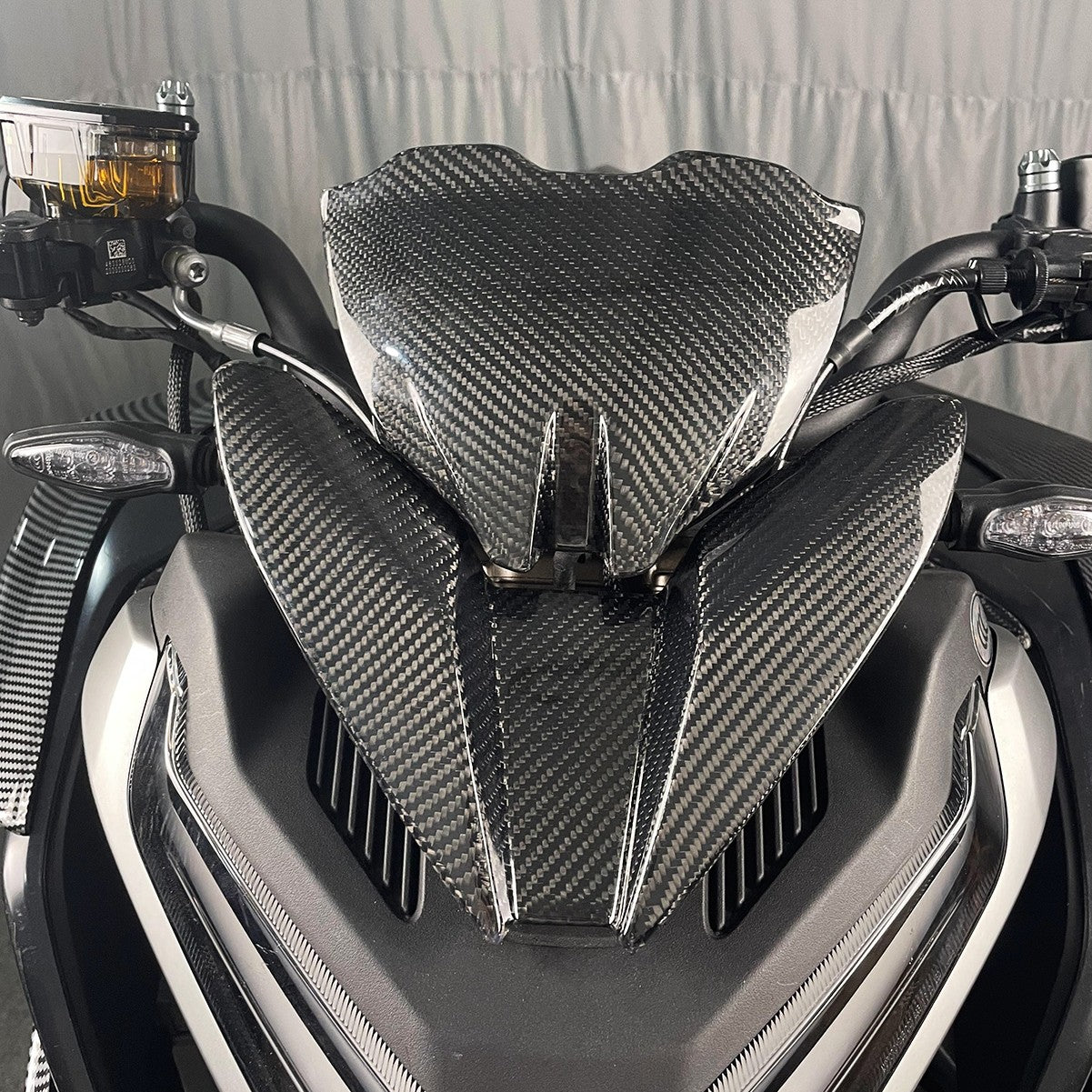 For CF-moto 800NK Carbon Fiber Windshield Windscreen Wind Deflector Q