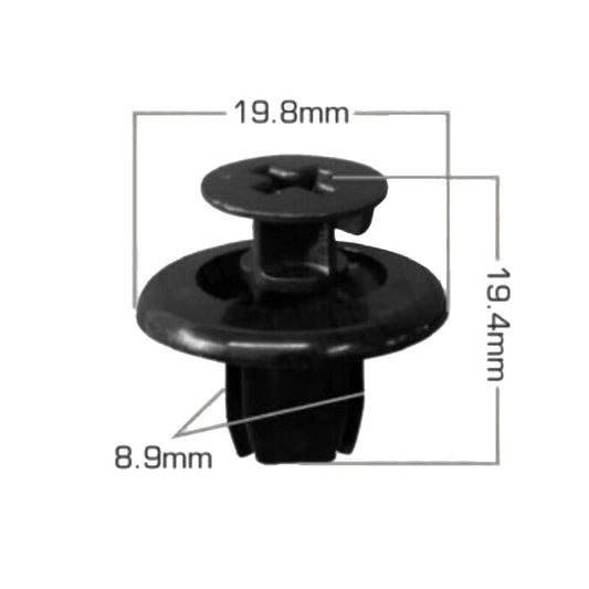 10 Pcs Fender Liner Retainer Clip 90467-09166 for Toyota for Camry Prius for Lexus ES300 Q