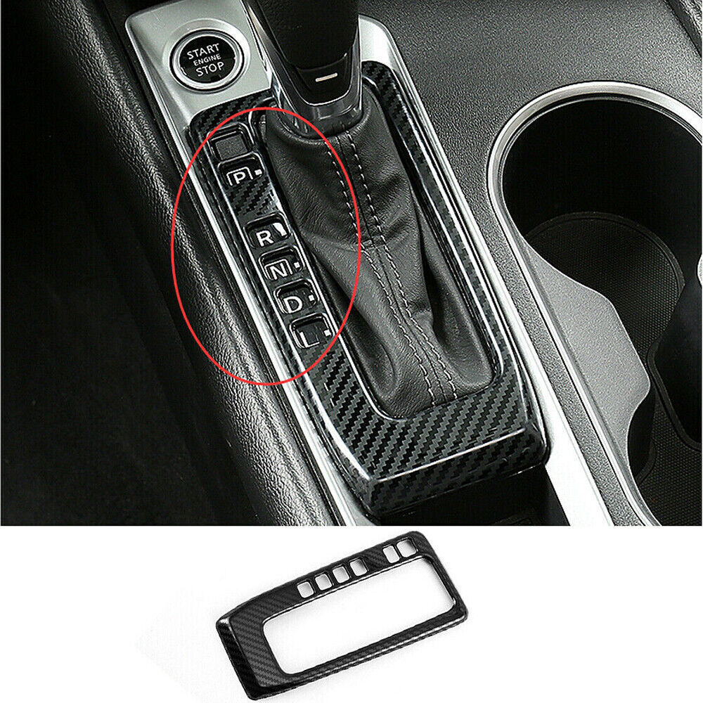 for Nissan Altima 2019-2022 ABS Carbon Fiber Gear Shift Shiter Panel Cover Trim