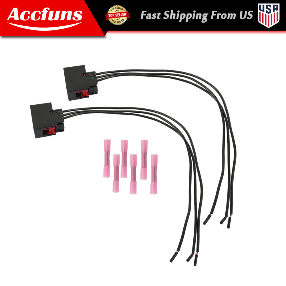 Front turn signal light connector plug harness 2X for 2007-2018 for Jeep for Wrangler JK- n