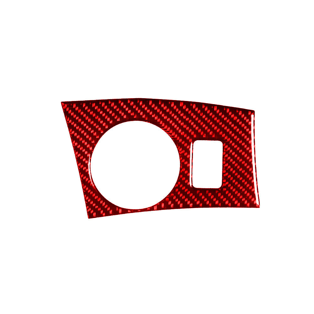 Red Carbon Fiber Watercup Holder Cover Trim for 3 E46 1998-2005 v