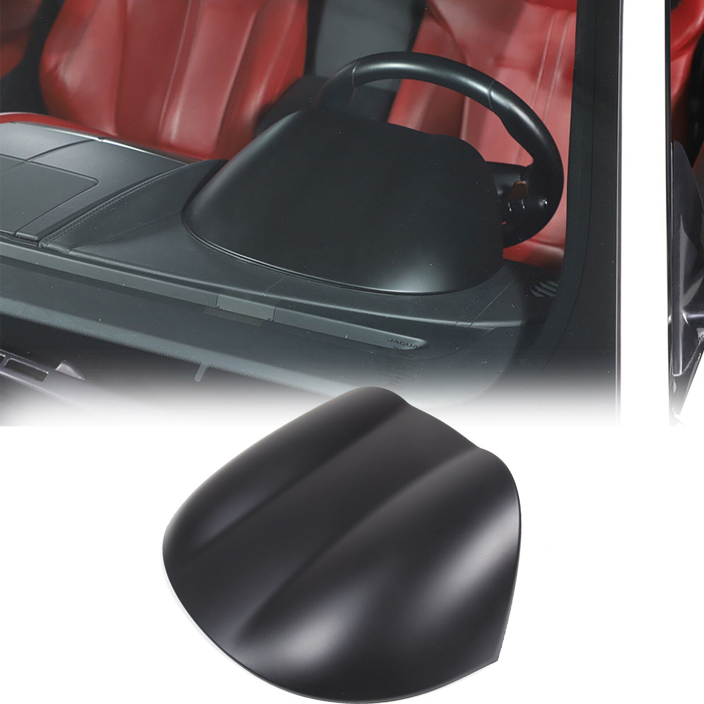 Matte black upper dashboard mounting panel cover for Jaguar for F-Type 2013-2024 n