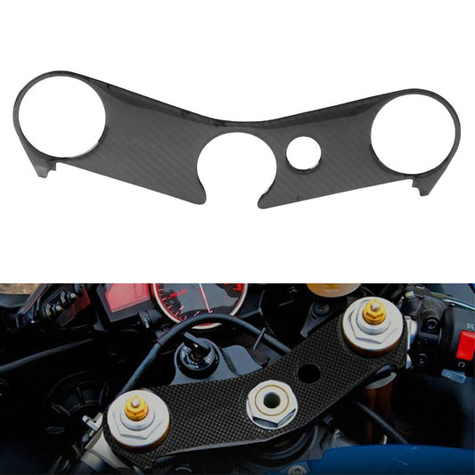 Carbon fiber exterior handle yoke cover protective sticker for Yamaha YZF R6 06-17 Q