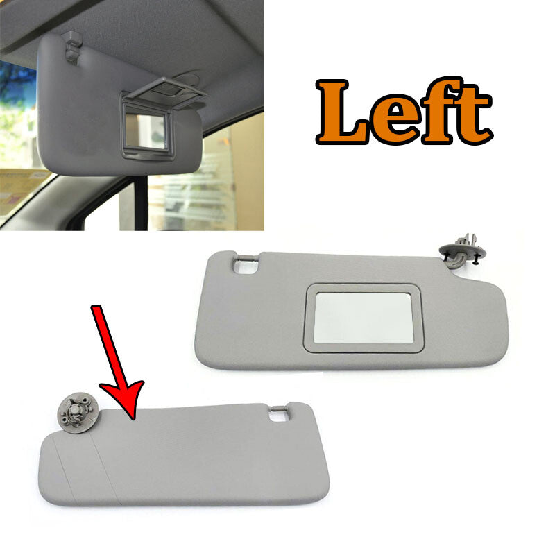 Left Interior Sun Visor for Chevy Sonic 2012-18 Spark 2013-16 With Makeup Mirror