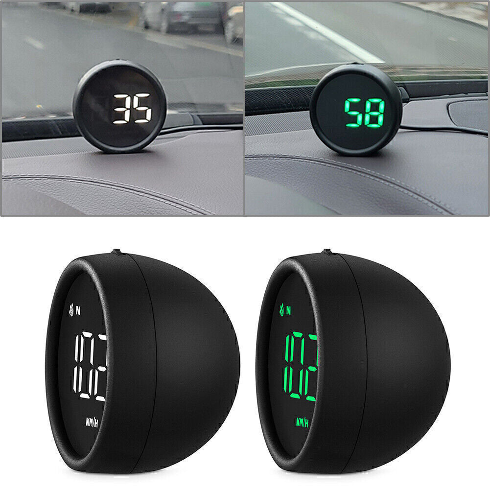 Car Digital GPS Speedometer Head Up Display MPH/KM Overspeed Tired Warning Alarm Q