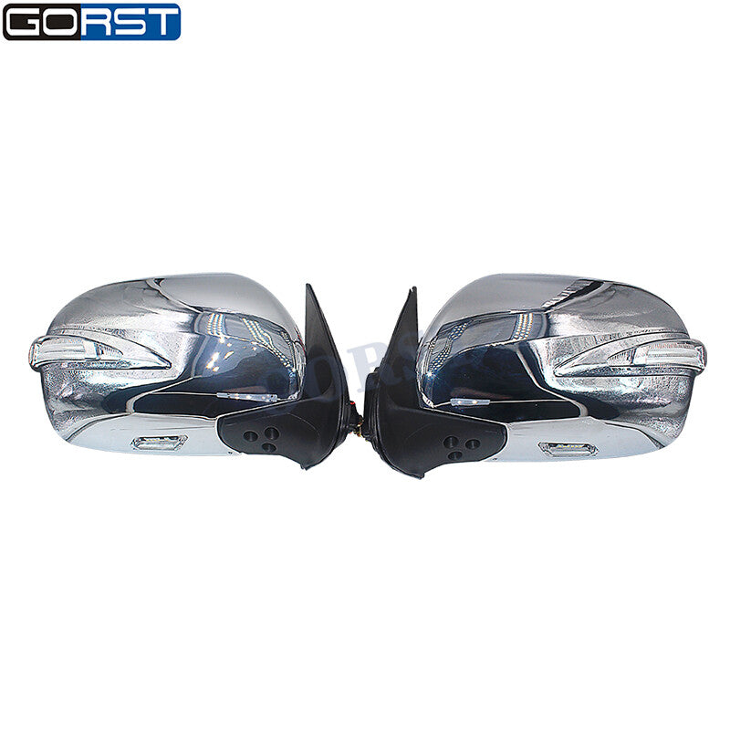 for Hiace Chrome Electric Reflector Rearview Mirror Exterior Led Light v