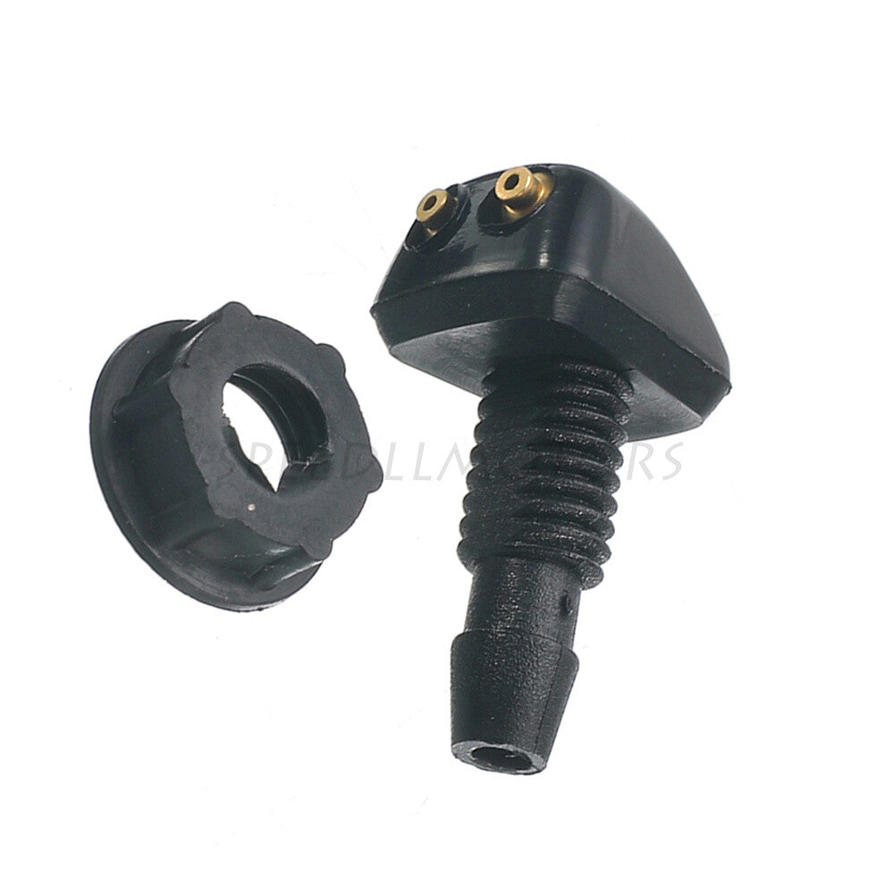 Front Windscreen Washer Wiper Water Spray Nozzle Kit for Universal Replacement