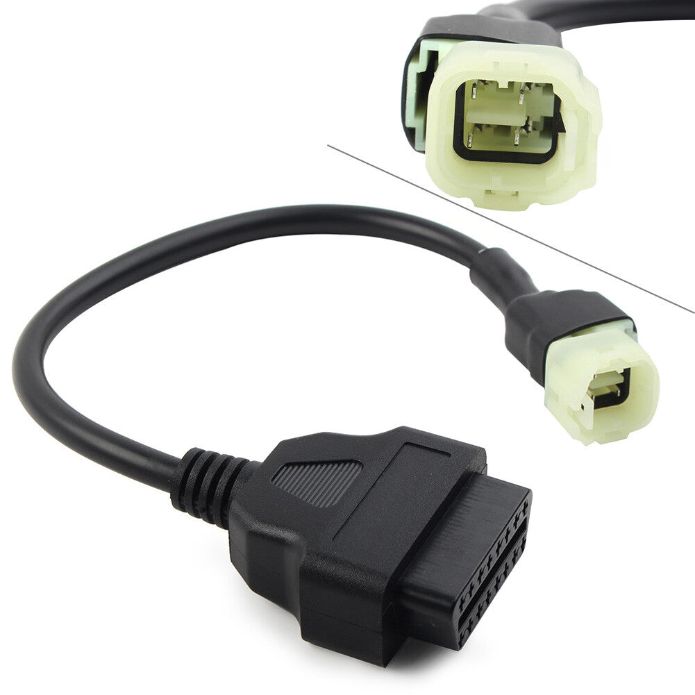 4 Pin to 16 Pin OBD2 Cable Connectors Diagnostic Adapter Fit for Honda CBR600/1000RR