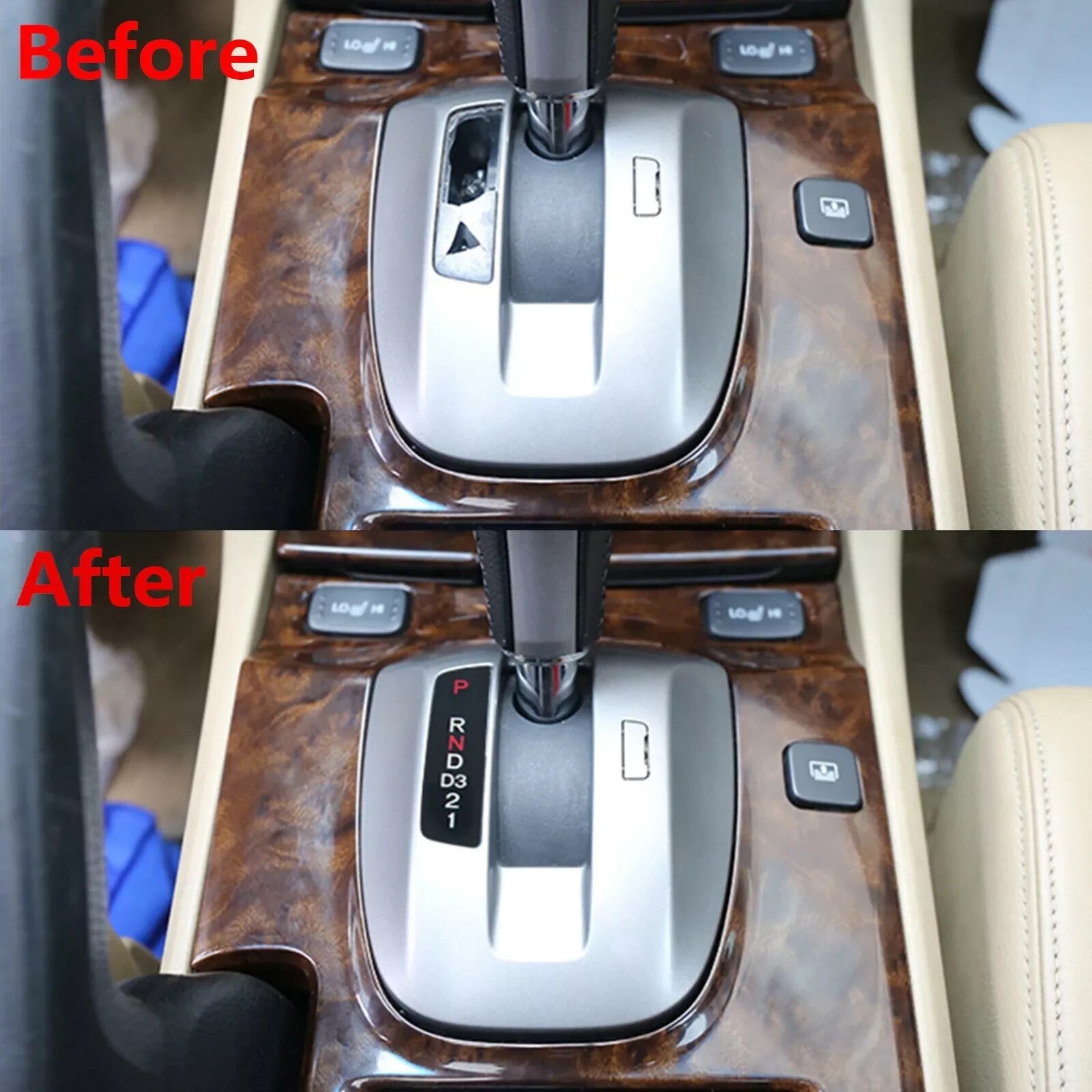 Car Console Gear Stick Selector Display Panel Trim for Honda for Accord 8Th 2008-13 Q
