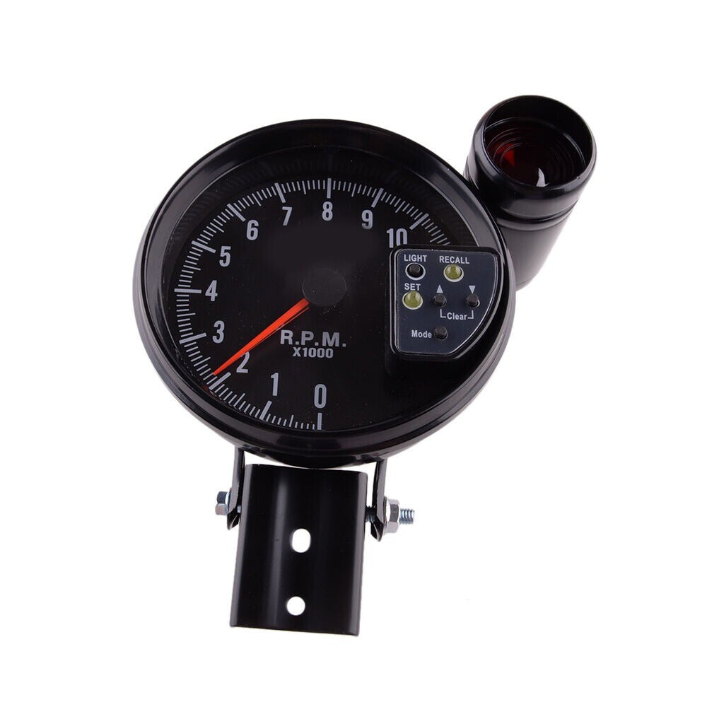5 7 Colors Tachometer 11K RPM Speedometer Tach Gauge With Shift Light Black new n
