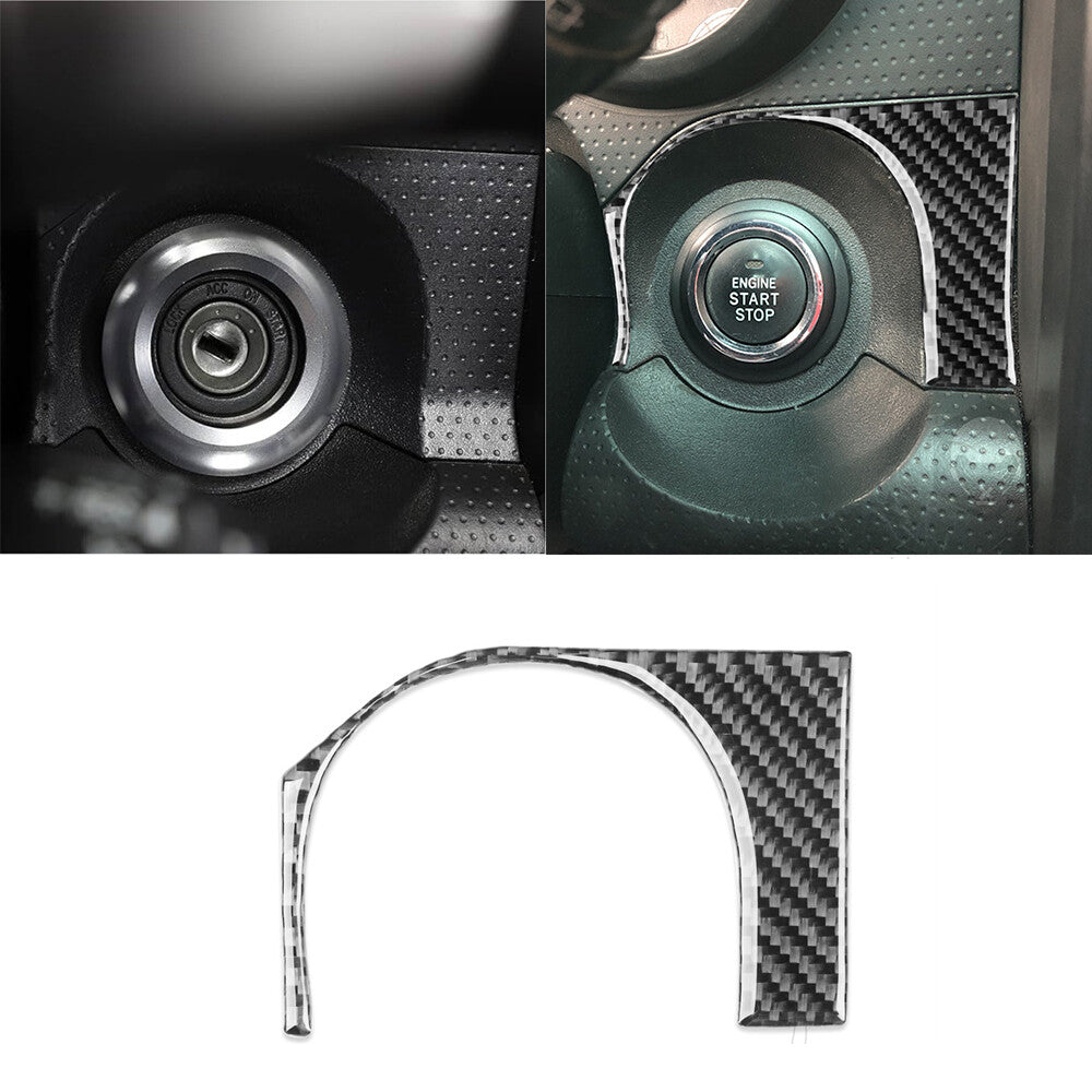 Carbon Fiber Ignition Engine Switch Panel Trim Kit For Toyot@ FJ Cruiser 2007-21