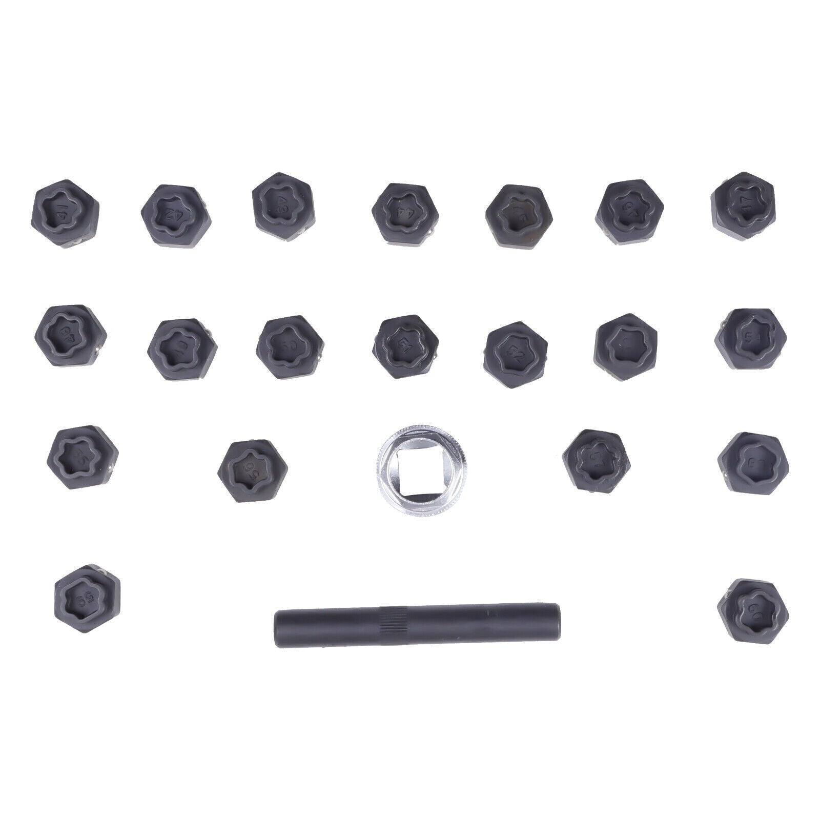 23Pc Wheel Lock Nut Key Removal Kit Anti-theft Lug Nut Screw Tool Socket for BMW Q