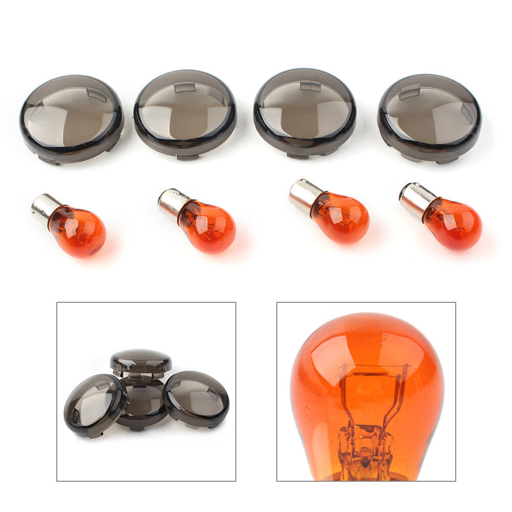 Blinkerglas Gelbe Gl¨¹hbirnen f¨¹r for Harley Softail Dyna Sportster 883 1200 Smoke