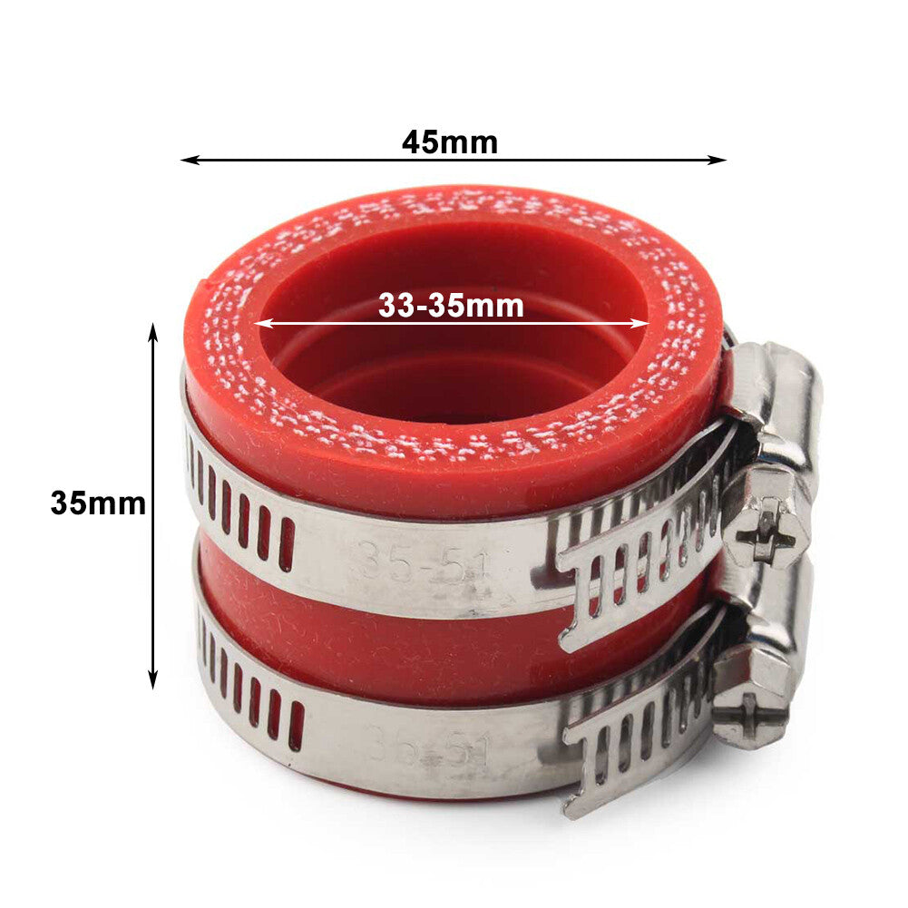 For OKO PWK KEIHIN 28/30mm Motorbike Carburetor Rubber Adapter Intake Manifold Q