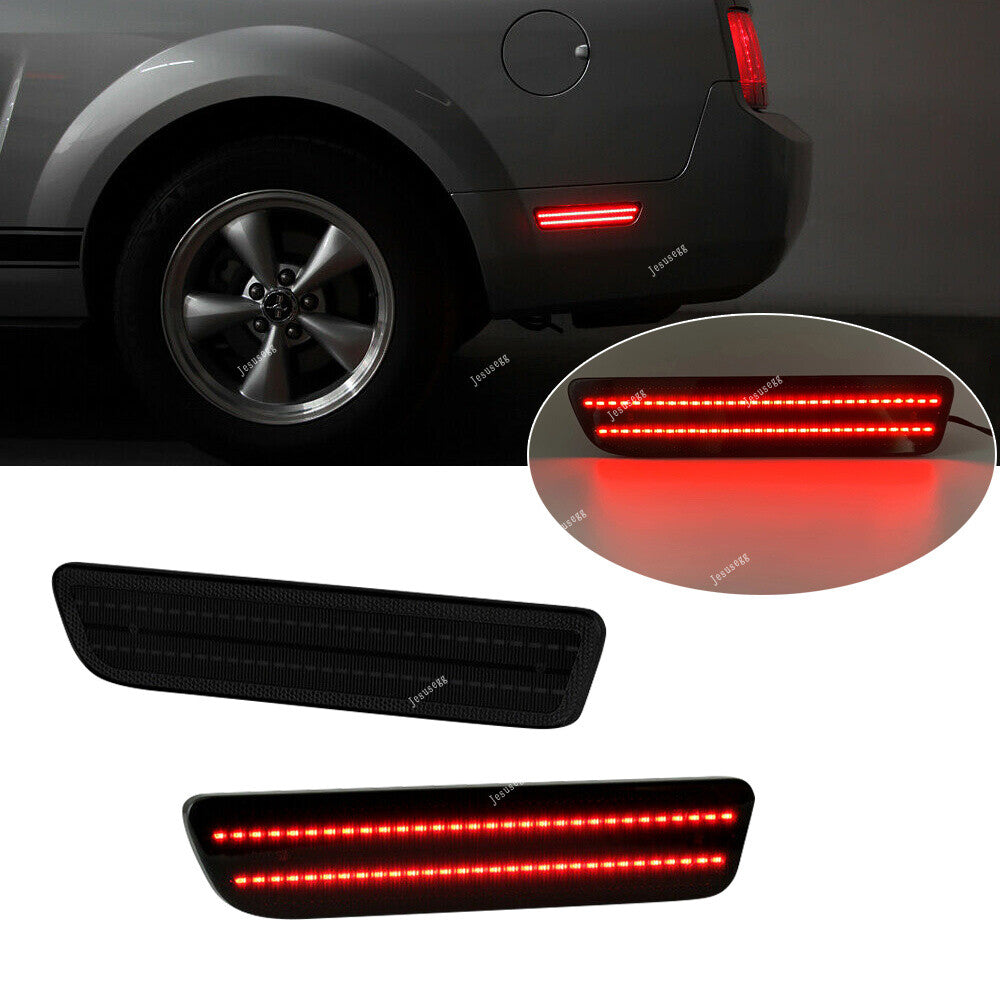 2xRear Side Smoked Bumper LED Marker Blinker Light for Ford for Mustang 4R3Z15A201AA