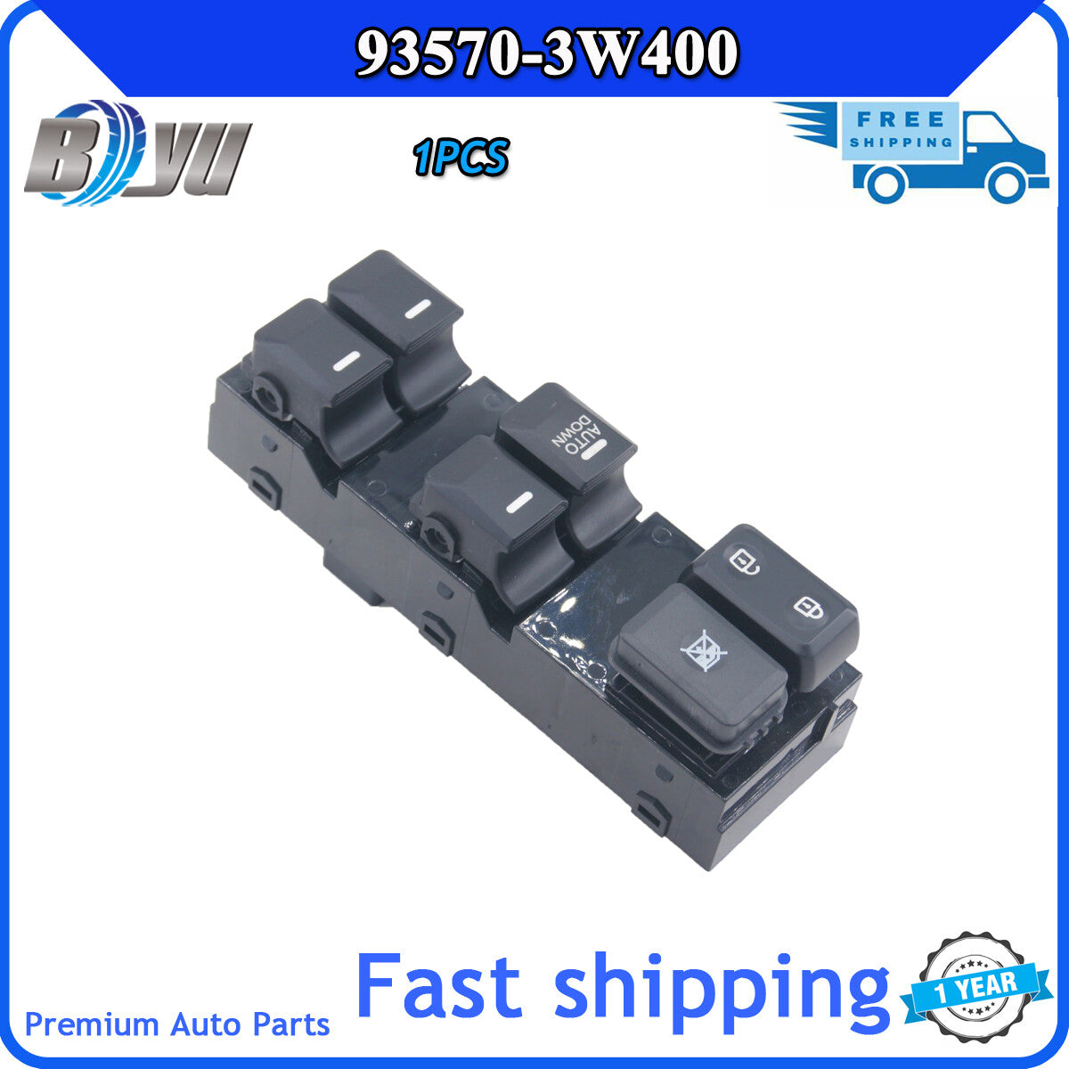 93570-3W400 is suitable for Kia 11-16. 93570-3W000 is a brand new power window switch. v