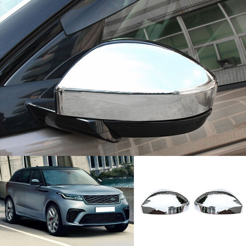 For LR for Range Rover Velar 2018-23 Chrome Rear Side View Mirror Cap Cover Trim 2X