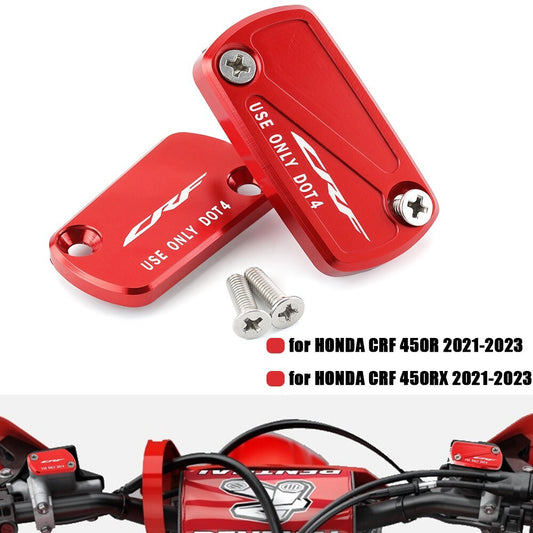 Front Brake Clutch Fluid Reservoir Covers for HONDA CRF450R 450RX 2021-2023 2022 Q