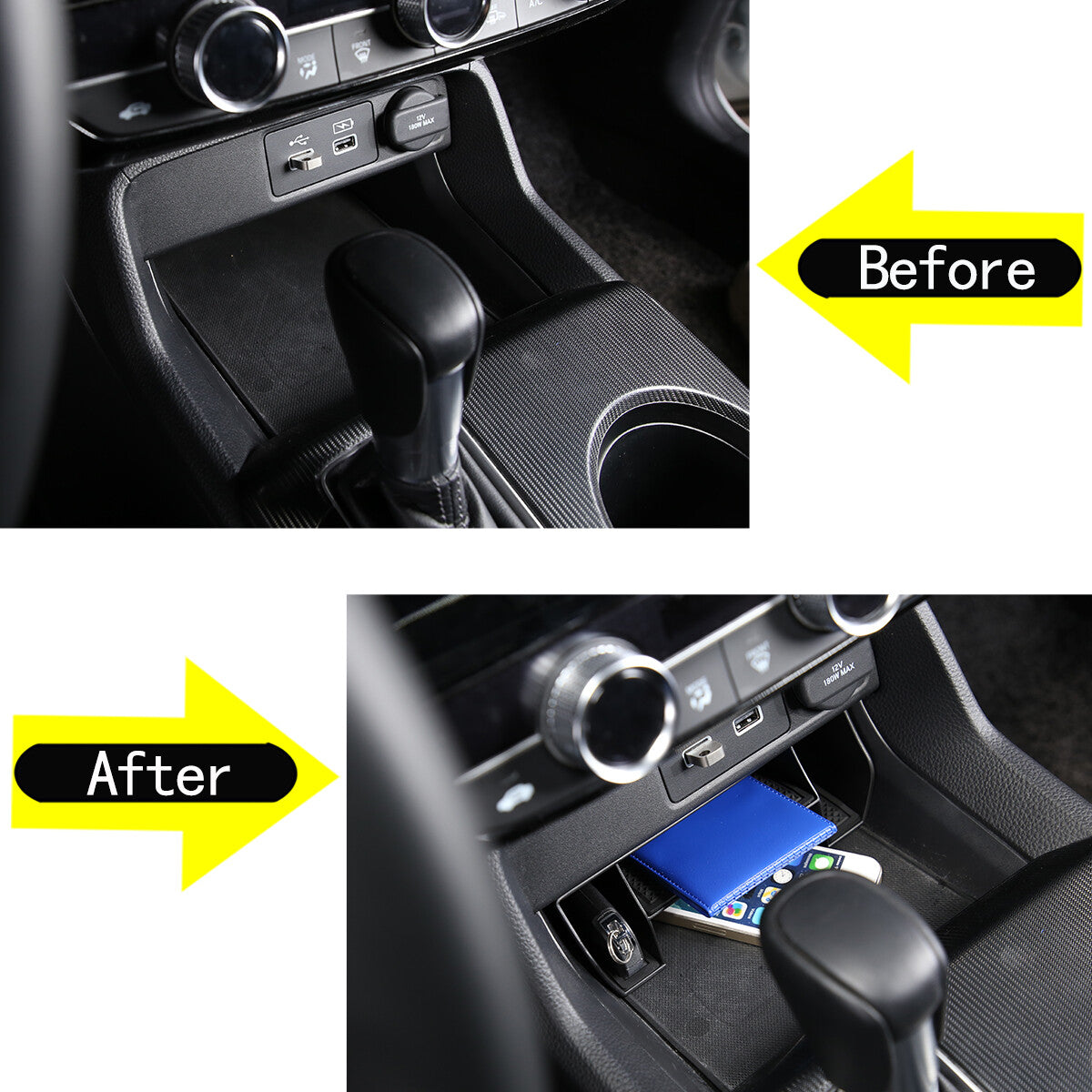 Carbon fiber interior door bumper sticker decoration for ta Tacoma 2005-2015 - v