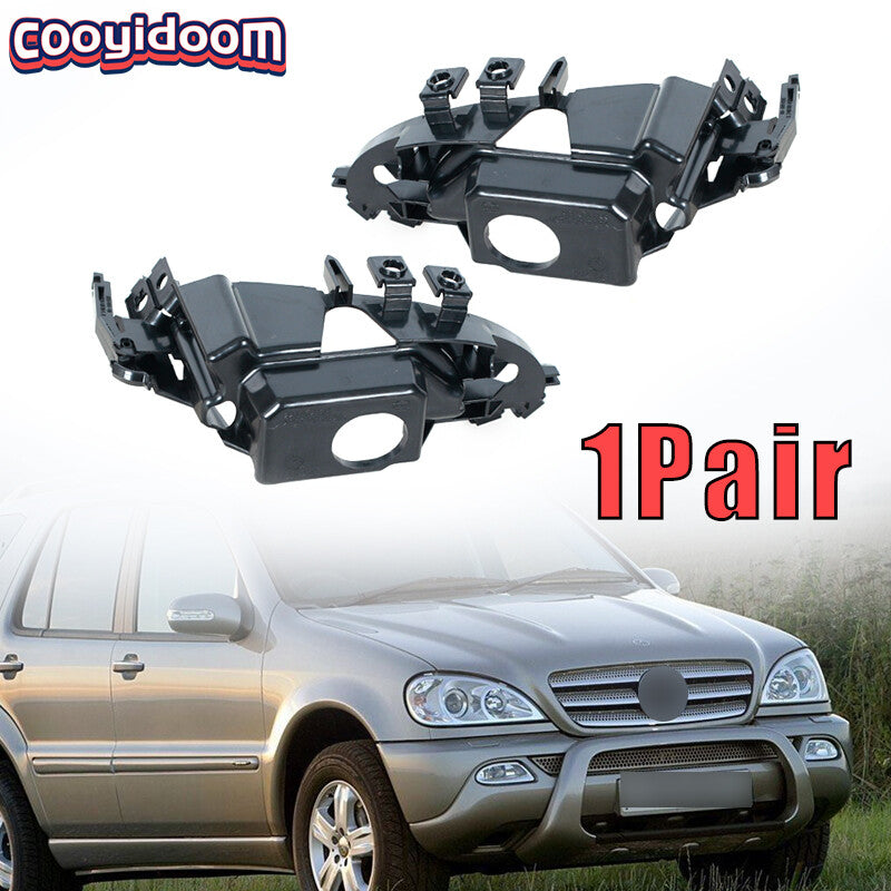 2Pcs Front Fog Light Trim Bracket for Mercedes-Benz W163 ML320 ML500 ML350