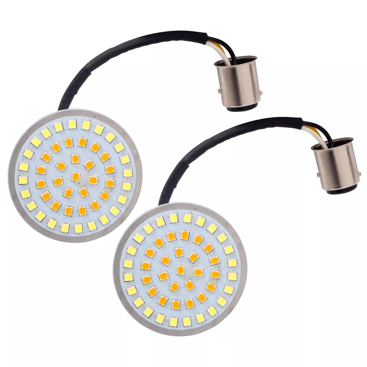 1157 LED Turn Signal Light + Smoke Lens for Harley Sportster Softail Dyna FXSB