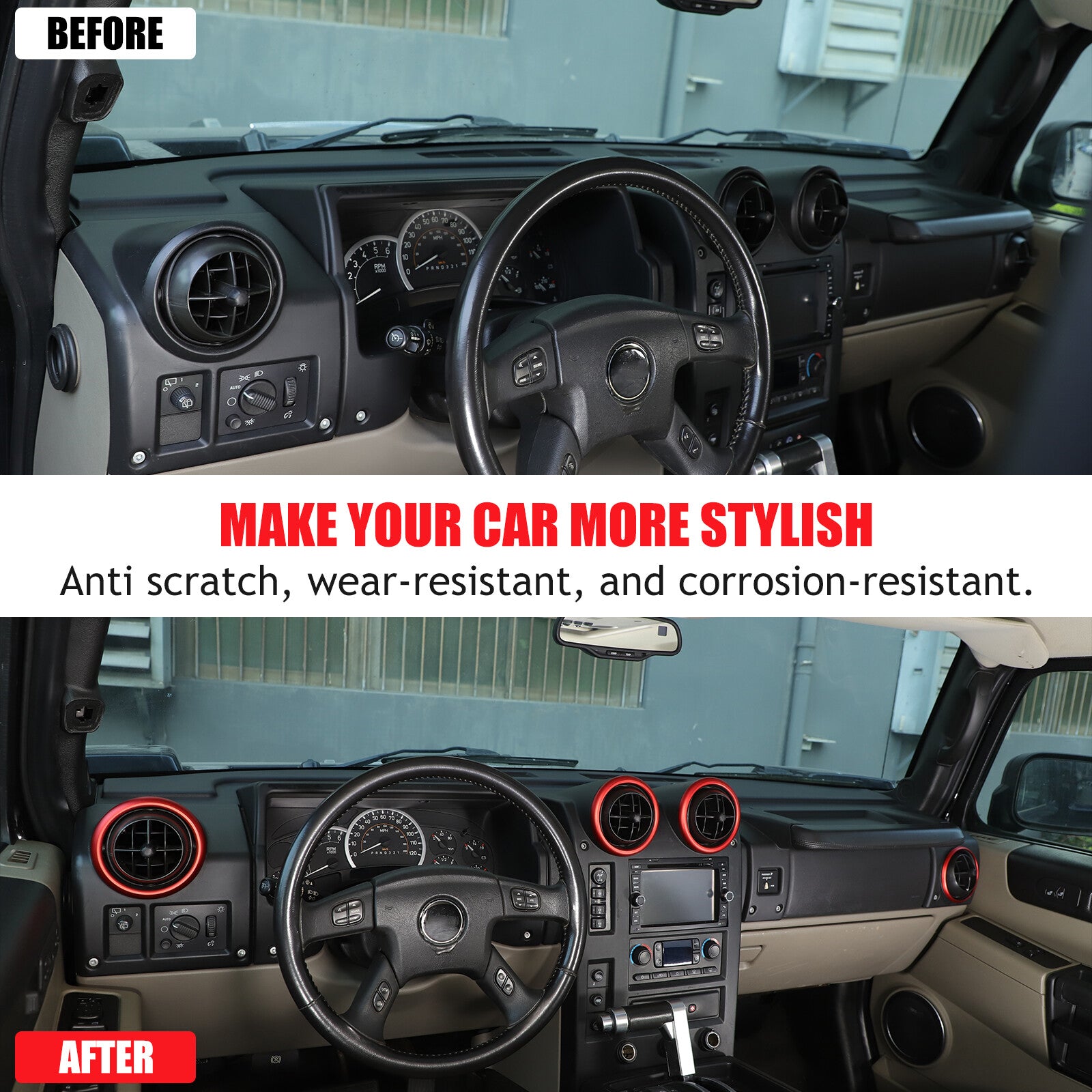 Steering Wheel Switch Button Cover Set for Land Rover Discovery Sport 2015 - 2019- v