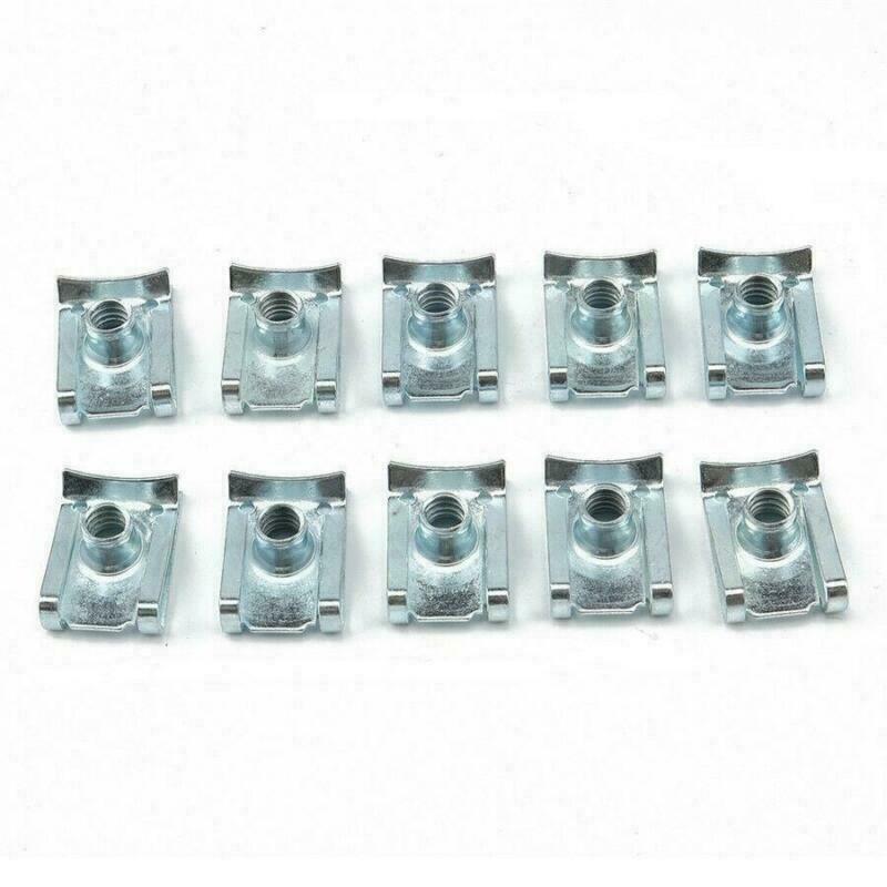 80X Car Body Door Rear End U-Clamp U-Nut Sorting Kit with Box M4 M5 M6 M8- n