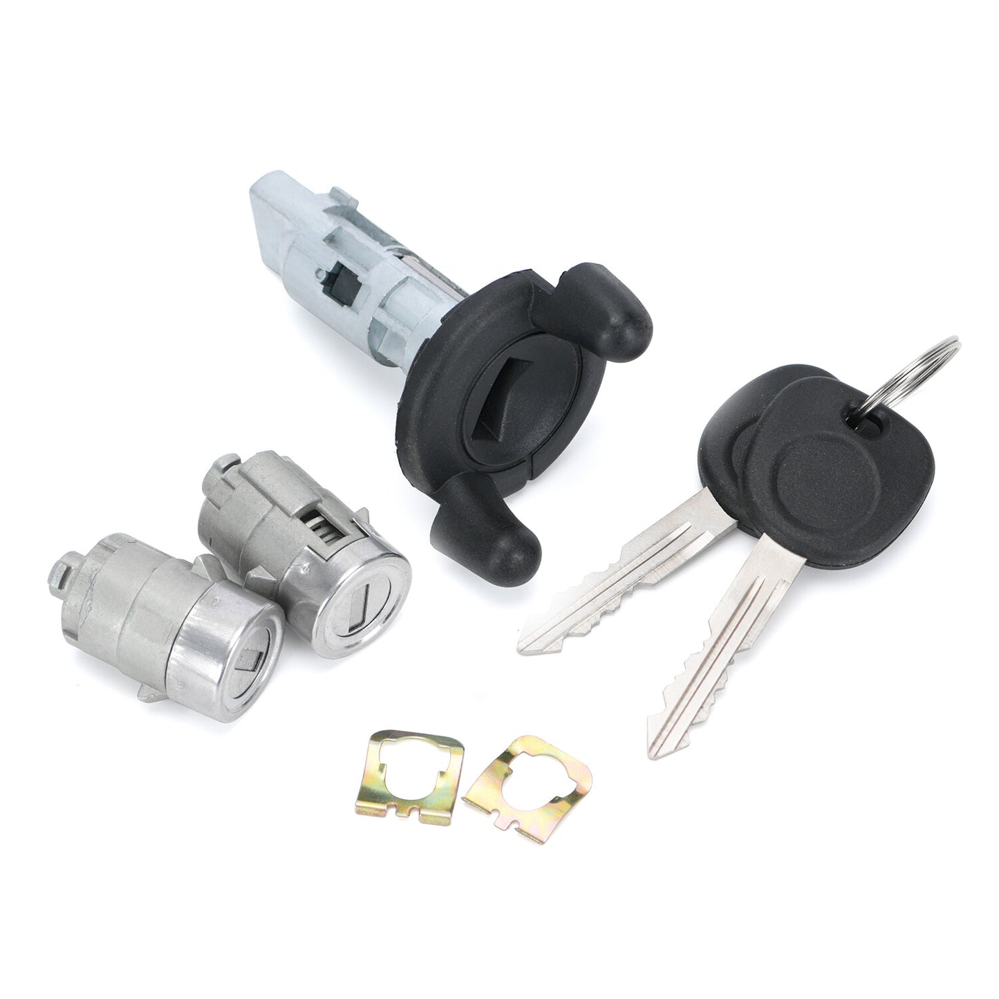 Ignition Switch Lock Cylinder Pair Front Door Lock Cylinder W/ Keys For GM for Chevy