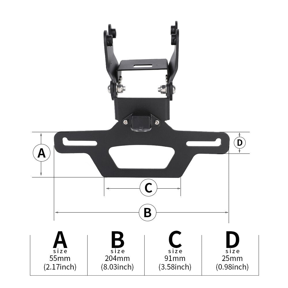 for Yamaha MT-09 2024-2025 Rear Tail Tidy Fender Eliminator License Plate Holder Q