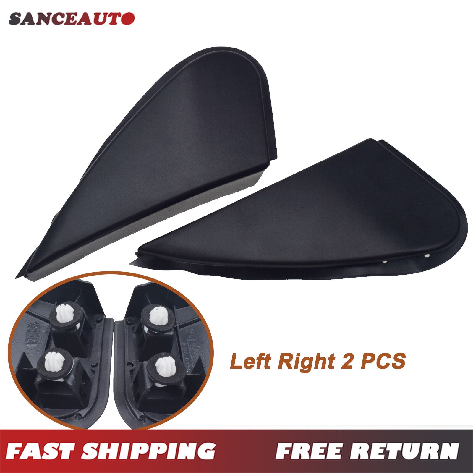 Side mirror corner triangular cover decorations suitable for Corolla 2014-2016. n
