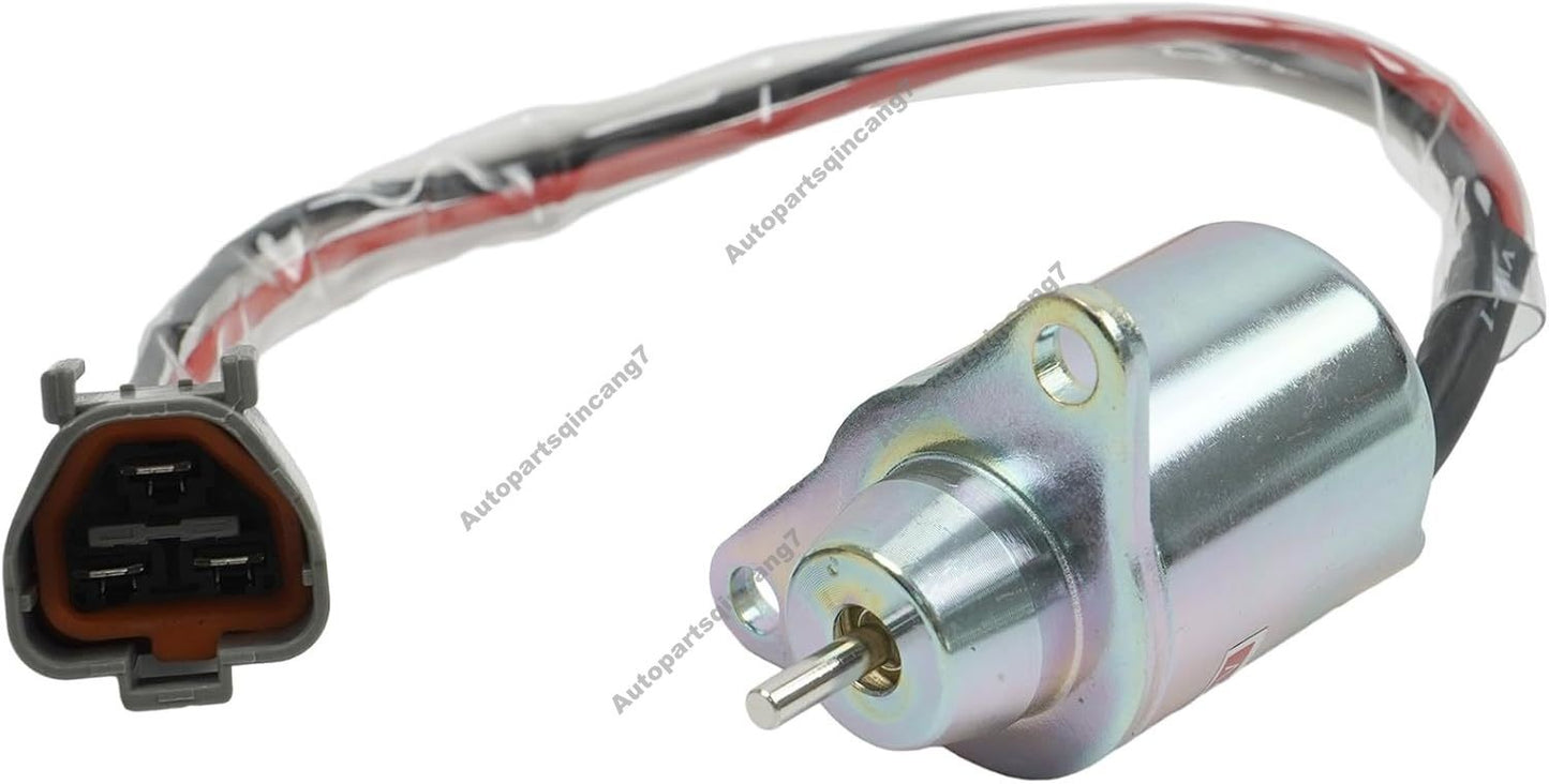 12V Shut Off Stop Solenoid YM119233-77932 for Komatsu Engine 3D76E-6 Excavator