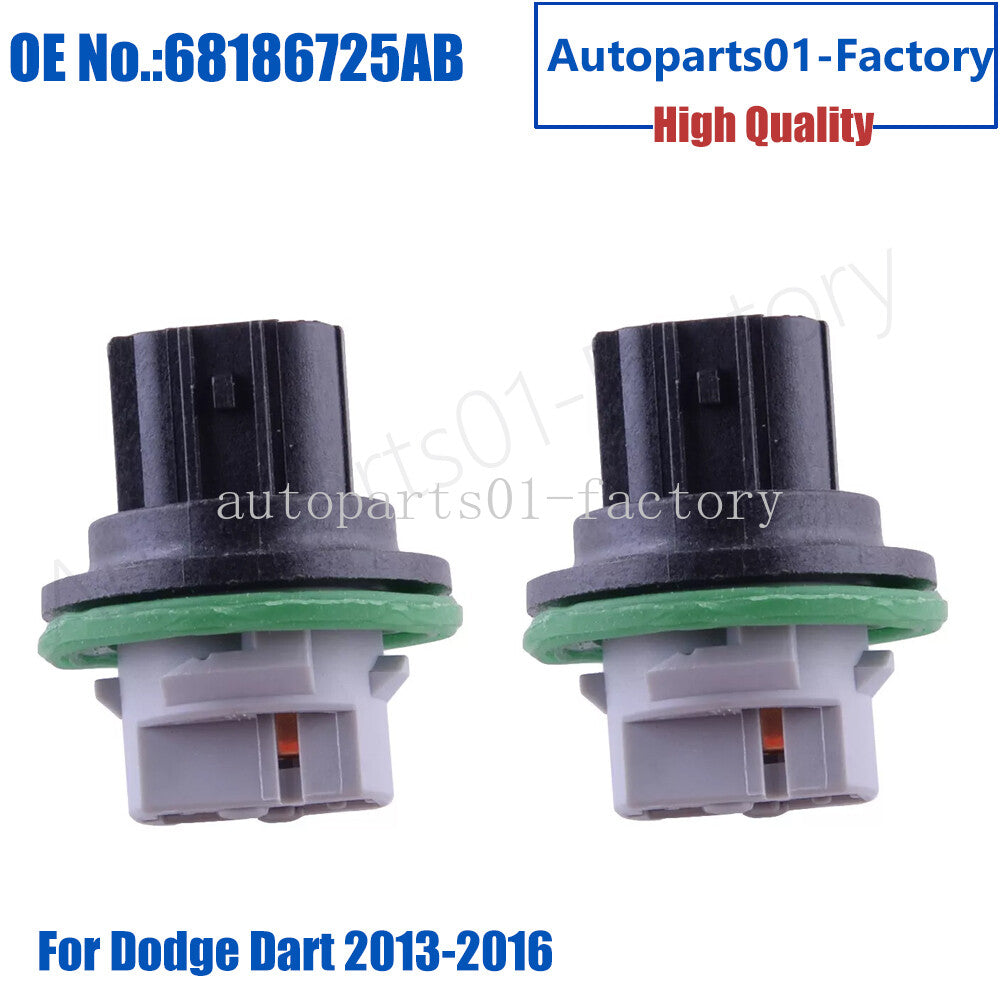 2PCS Front Turn Signal Light Connector Plug Bulb Socket for Dodge Dart 2013-2016