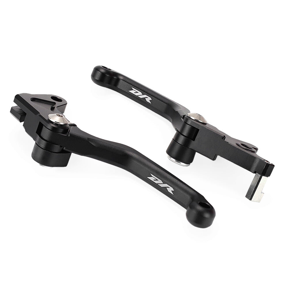 DR Logo Pivot Brake Clutch Lever for SUZUKI DR200S DR250SE Black CNC Q