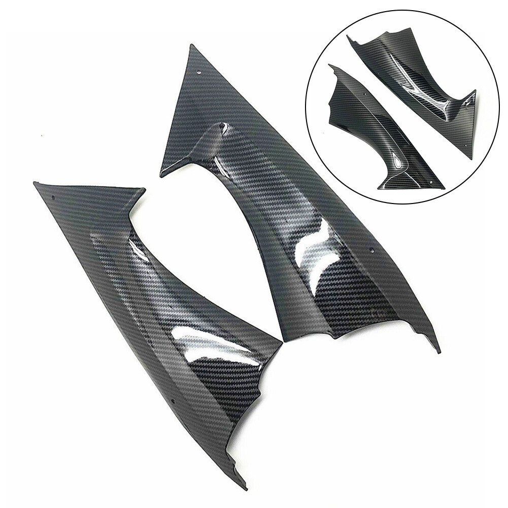 2x Side Air Duct Cover Fairing Insert Part For Ymh R6 2008-2016 Carbon Fibre