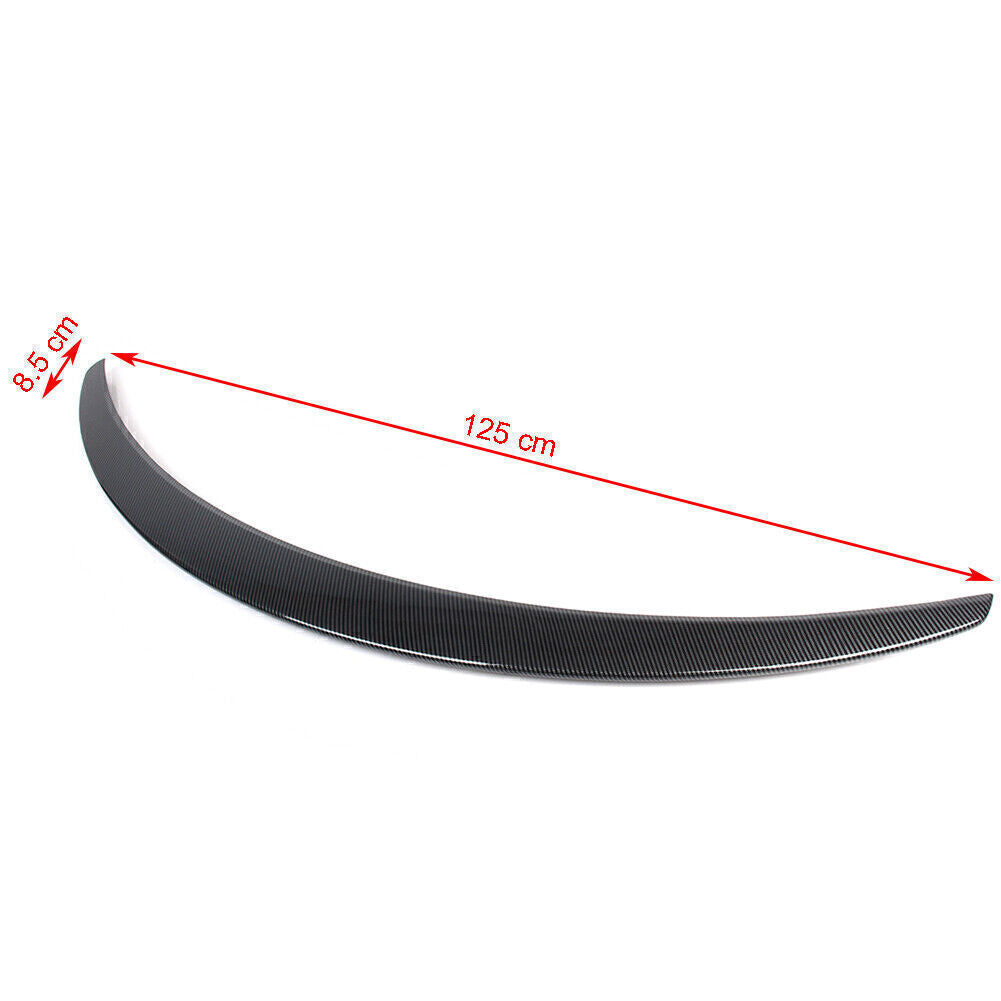 Tail Wing Rear Trunk Spoiler Carbon Black Fit for Benz C-Class W205 C205 Coupe 16-21