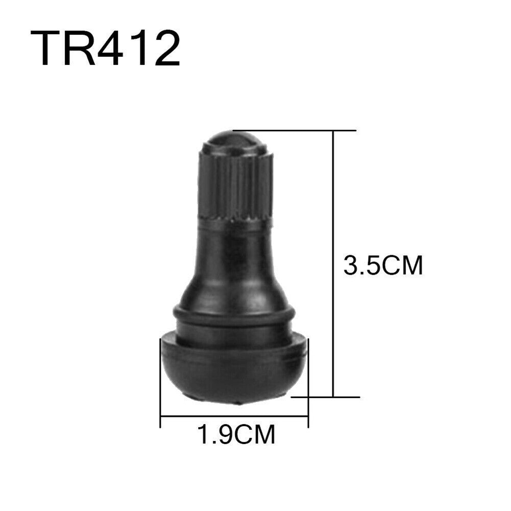 10pcs TR412 Tubeless Tire Valve Stems for Stubby For ATV LawnMower