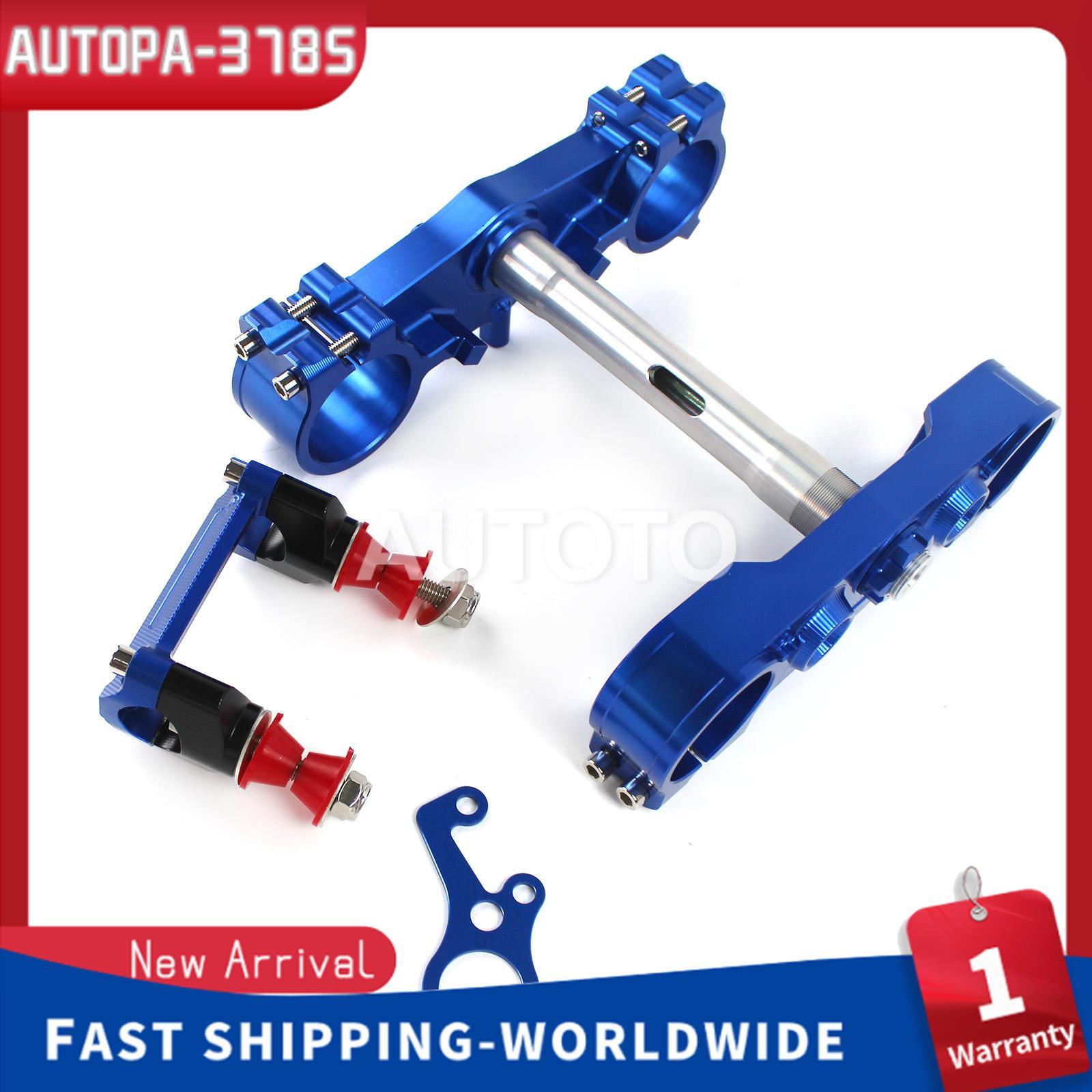 Triple Clamp Mount Fork CNC Aluminum With Handlebar Riser For DRZ400SM 2005-19