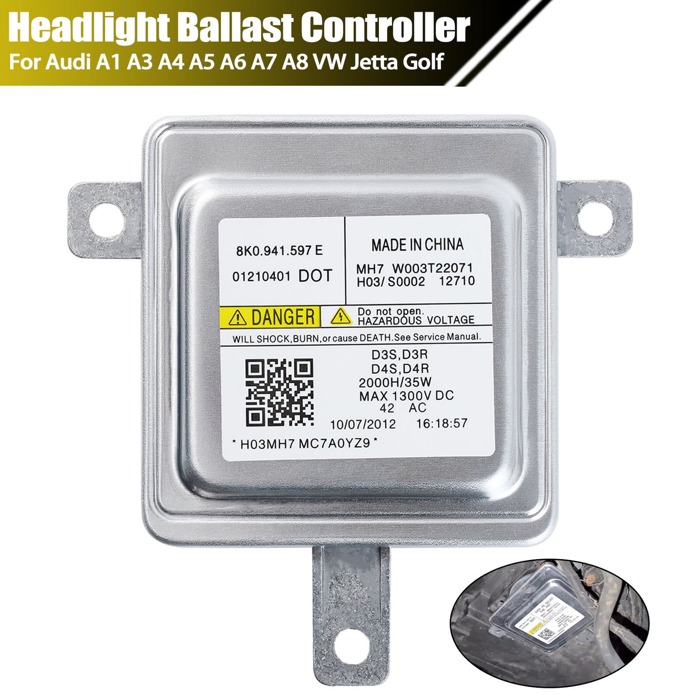 for Audi A1 A3 for A4 for A5 A7 for A8 Q3 Q5 for VW HID Xenon Bulb Headlight Control Unit Module Q