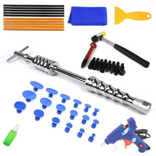 Car Body Dent Removal Tool with Suction Cups Sliding Hammer Puller Kit for Hail v