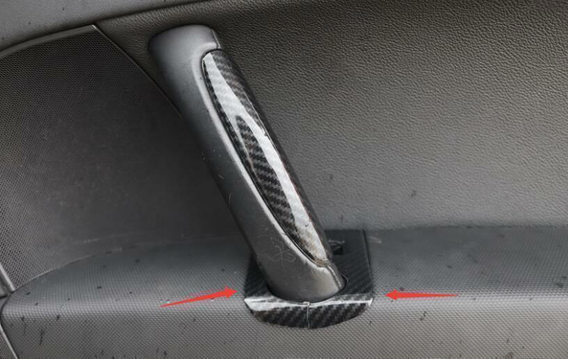 for Audi TT 2008-2014 Carbon Fiber Inner Glass Window Lifting Lock Panel Trim 2P