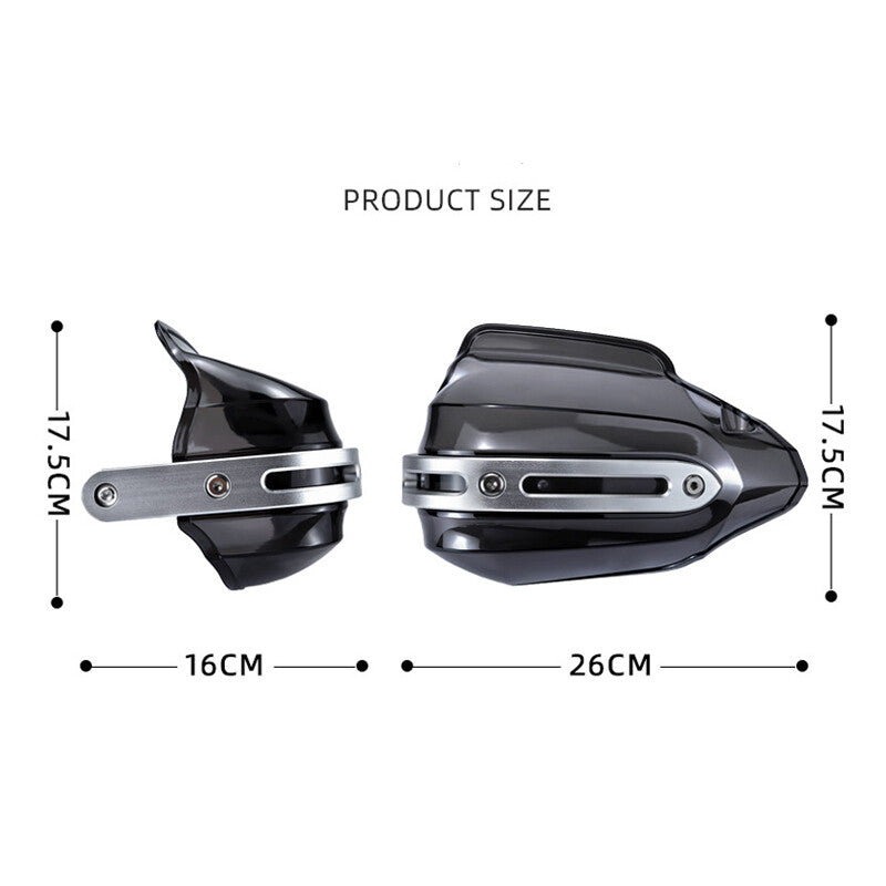 Motorcycle handguards, bicycle windshields, handguards with brackets - n