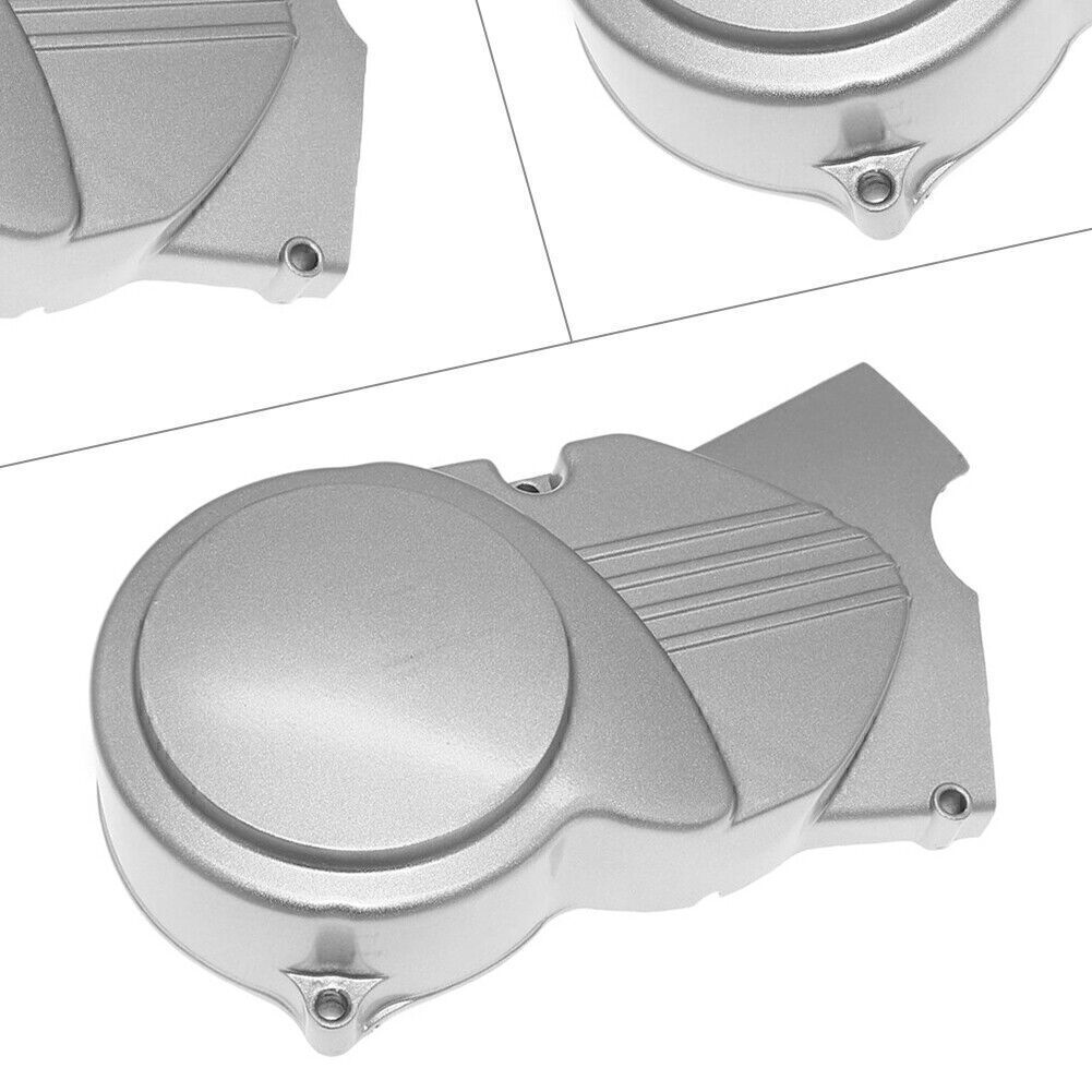 Silver Engine Stator Left Side Cover Fit Dirt Pit Bike ATV 50 70 90 110cc 125cc