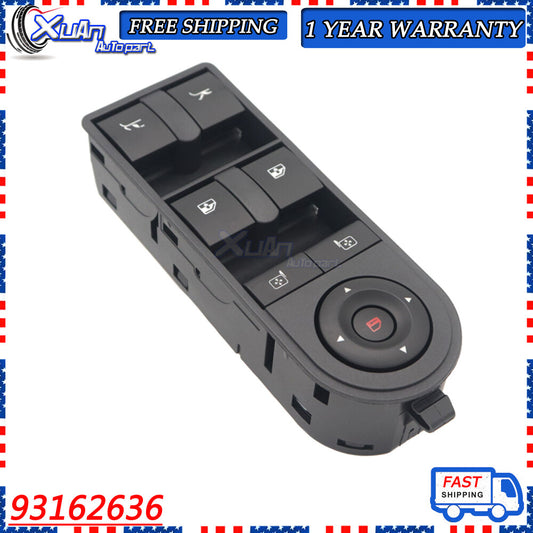Power Window Lifter Main Switch Button 93162636 for Vauxhall for Opel 2004 - 2016 - v